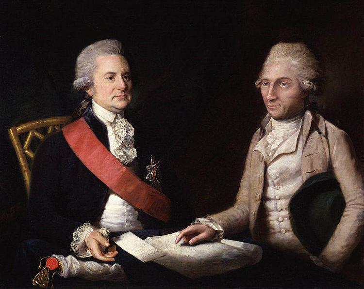 Lemuel Francis Abbott George Macartney, 1st Earl Macartney; Sir George Leonard Staunton, 1st Bt France oil painting art